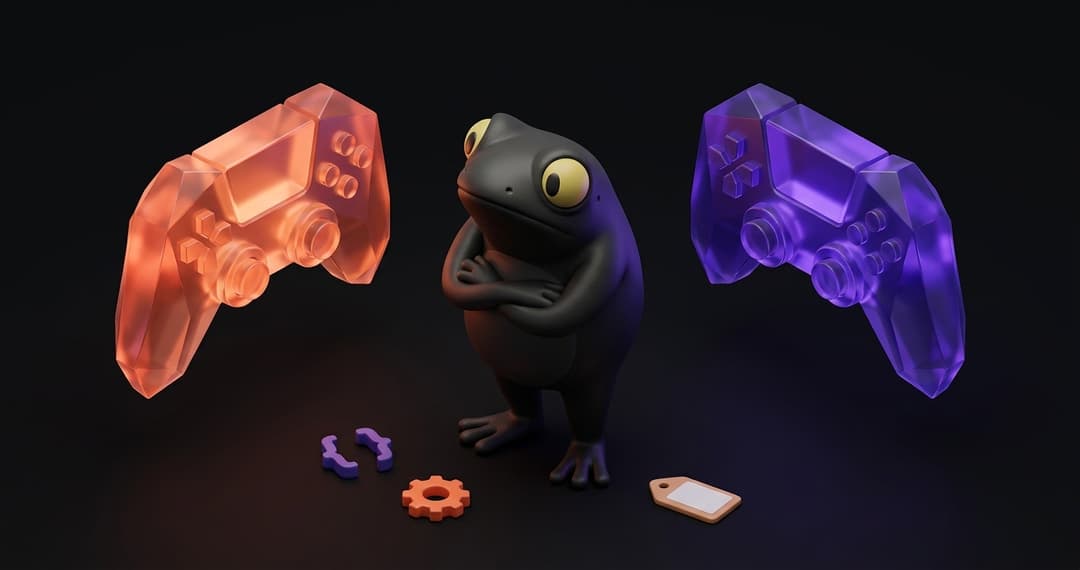 Cursor IDE versus GitHub Copilot comparison showing two glowing crystalline shapes facing each other against a dark background, representing the evolution of AI coding tools in 2026