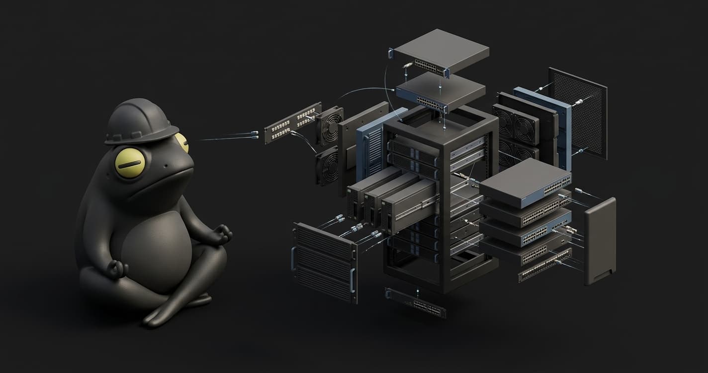 CI pipeline diagram showing per-PR ephemeral environments spinning up and tearing down automatically alongside a staging environment