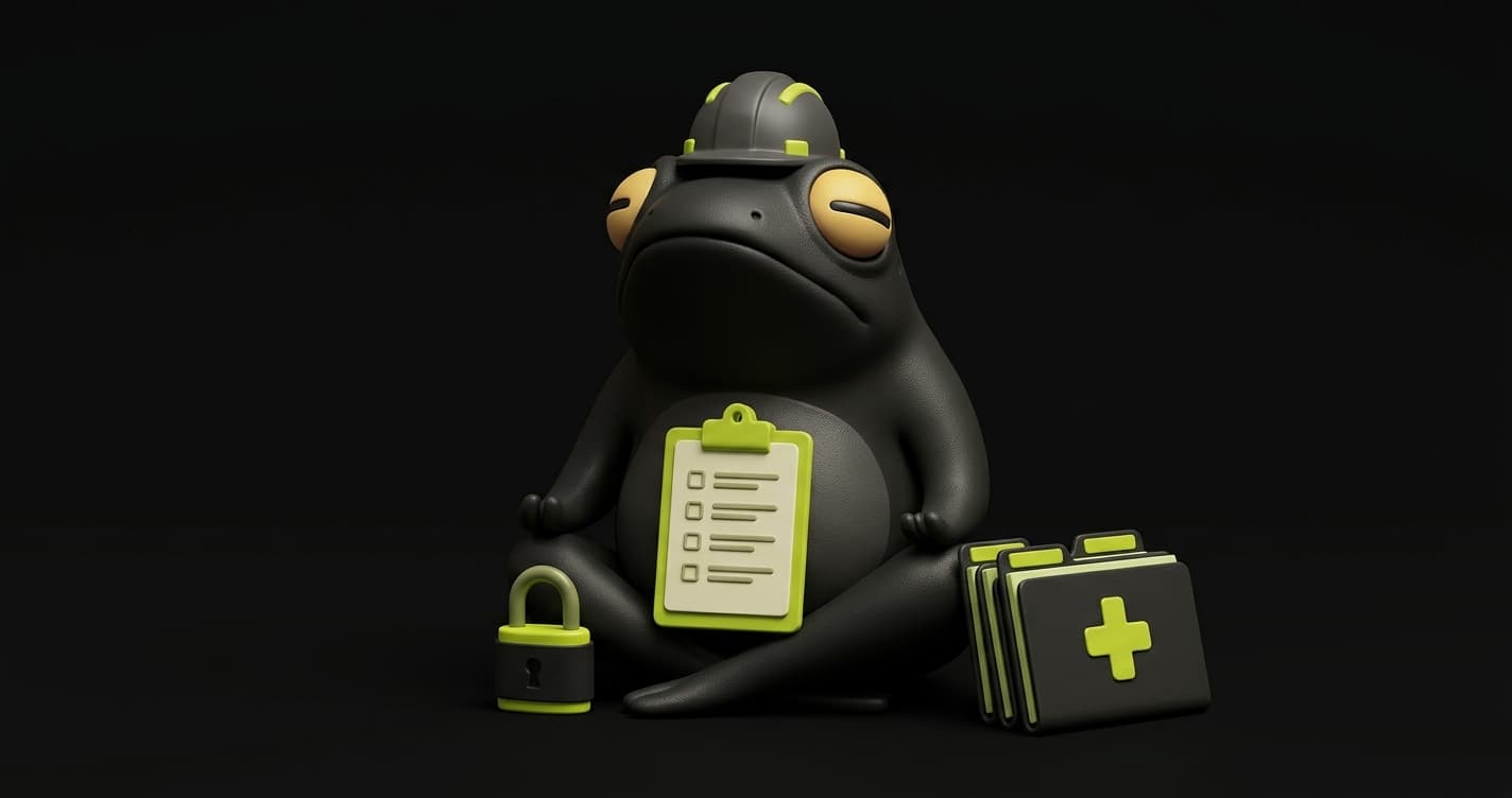 HIPAA technical safeguards diagram showing access control, audit logs, encryption and integrity shields connected by automated test verification