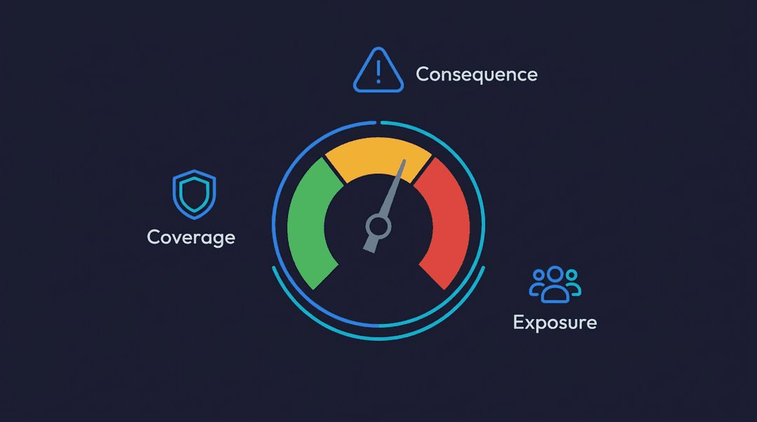 Production readiness assessment framework for vibe-coded applications showing scored criteria across security, testing, and reliability dimensions