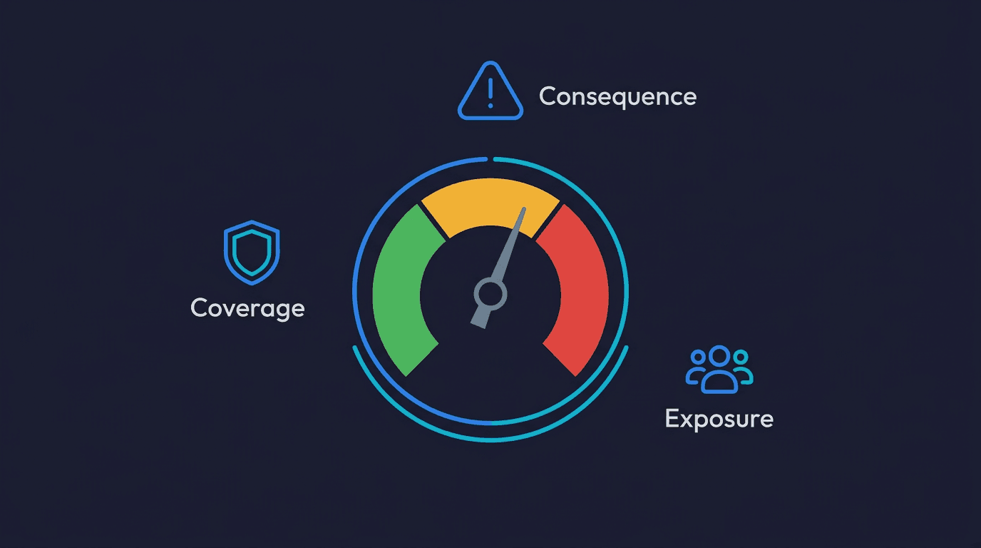 Production readiness assessment framework for vibe-coded applications showing scored criteria across security, testing, and reliability dimensions