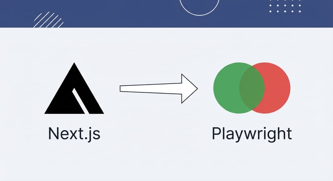 Next.js and Playwright testing framework integration showing end-to-end testing setup