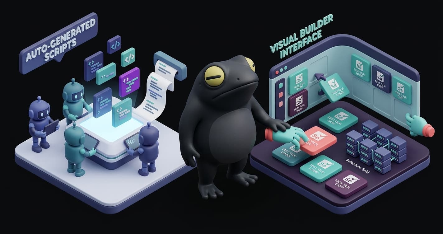 Open source alternative to TestCraft comparison showing Autonoma AI-native testing versus TestCraft visual Selenium test builder