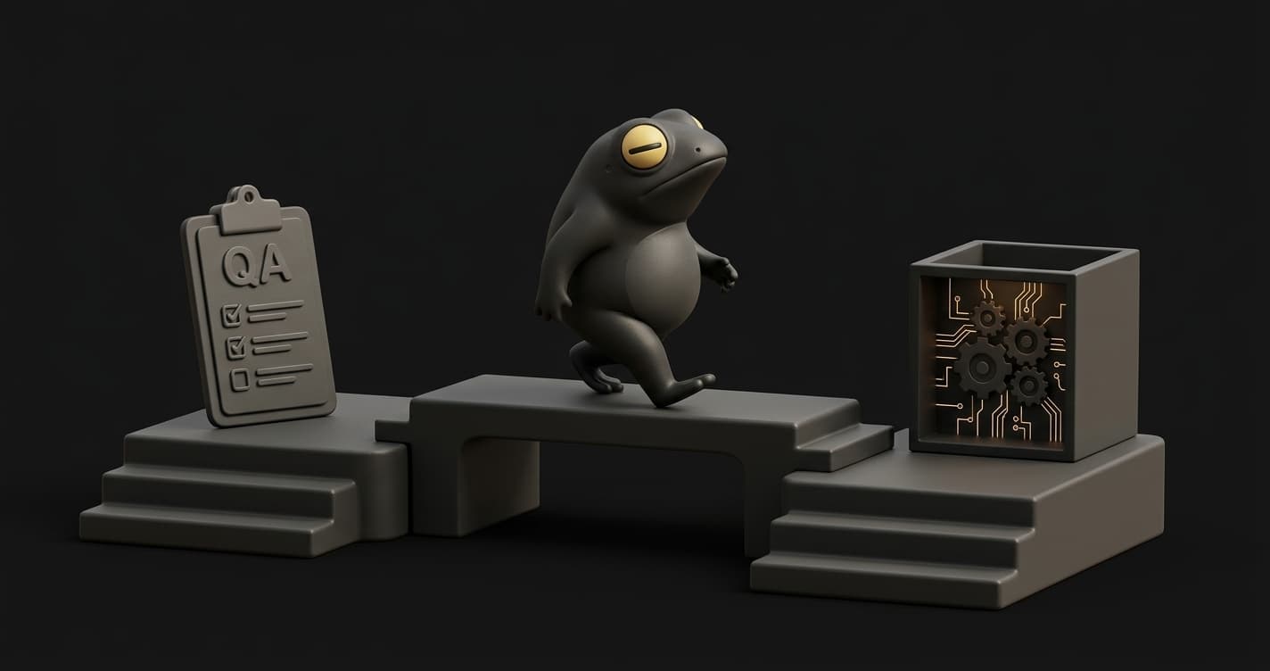 Engineering team transitioning from a gatekeeper QA model to an embedded quality engineering approach with automated tests in CI