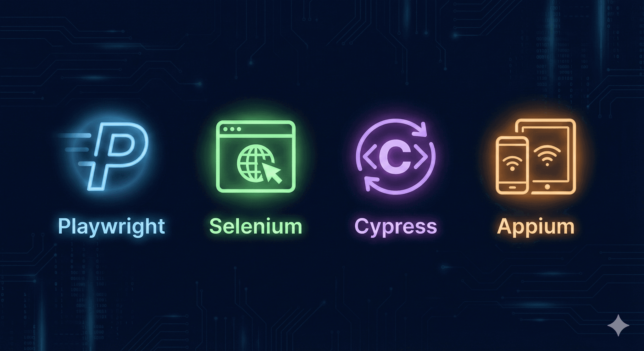 Test Automation Frameworks: Playwright, Selenium, Cypress, and Appium Compared