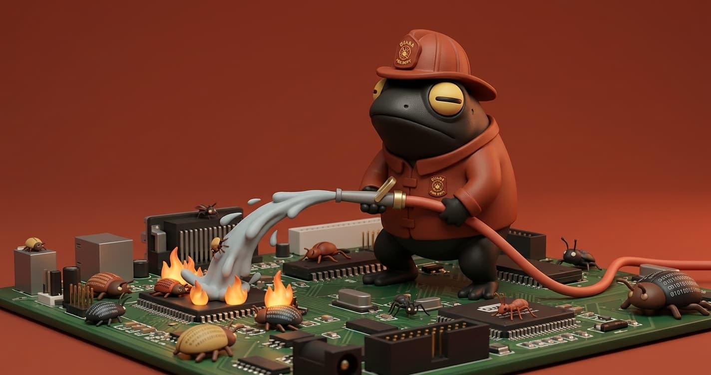 Engineering leader at a whiteboard mapping out a quality governance framework after vibe coding caused a production bug spike