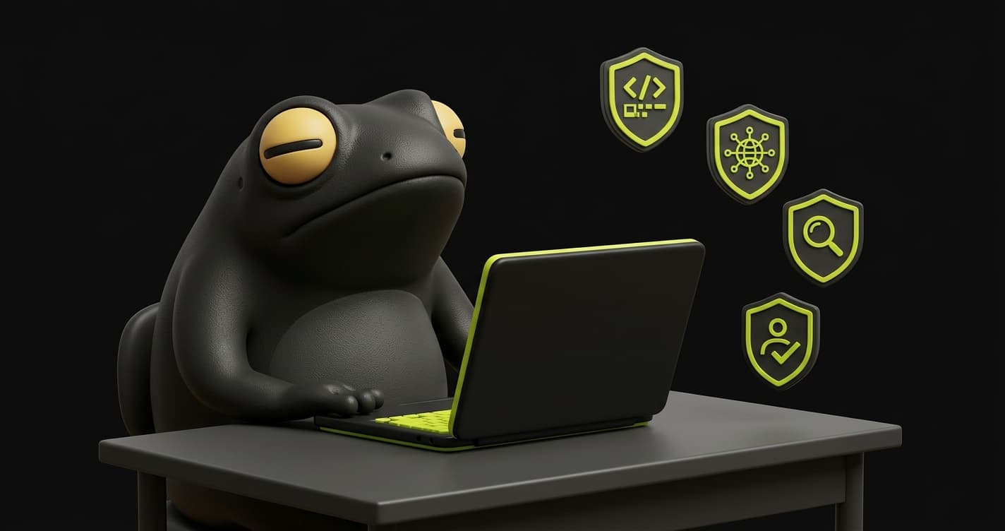 Web application security testing diagram showing SAST, DAST, and E2E behavioral testing layers converging on a running application