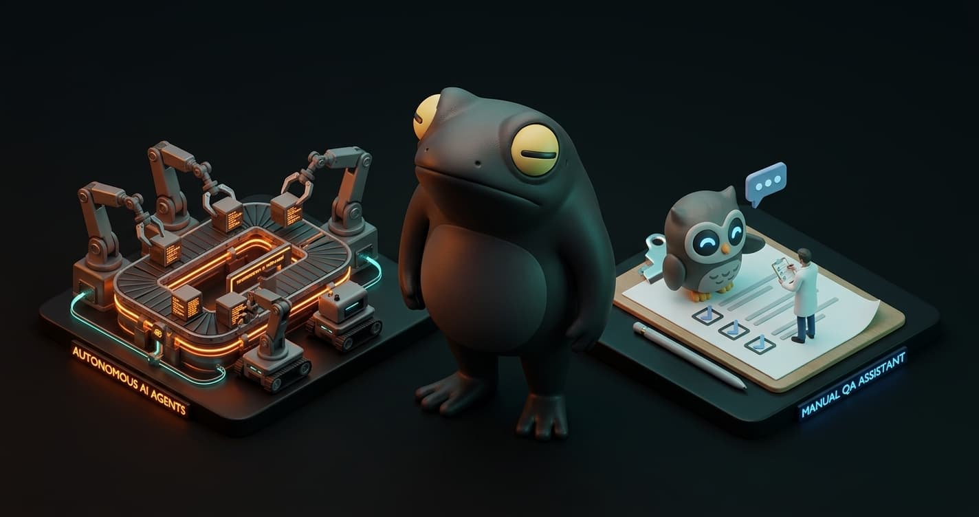 Open source AI testing platform as Kualitee alternative - Autonoma AI with autonomous test generation versus Kualitee Hootie AI chatbot assistant