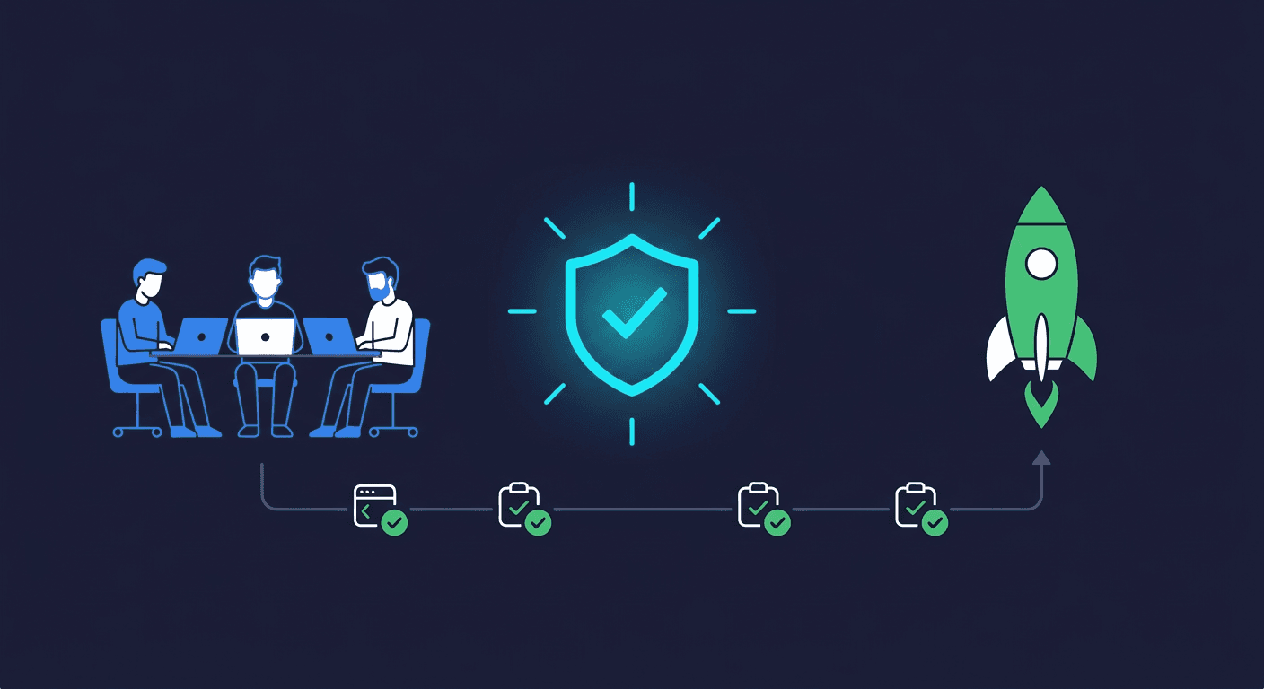 QA automation pipeline for small engineering teams shipping software without dedicated QA