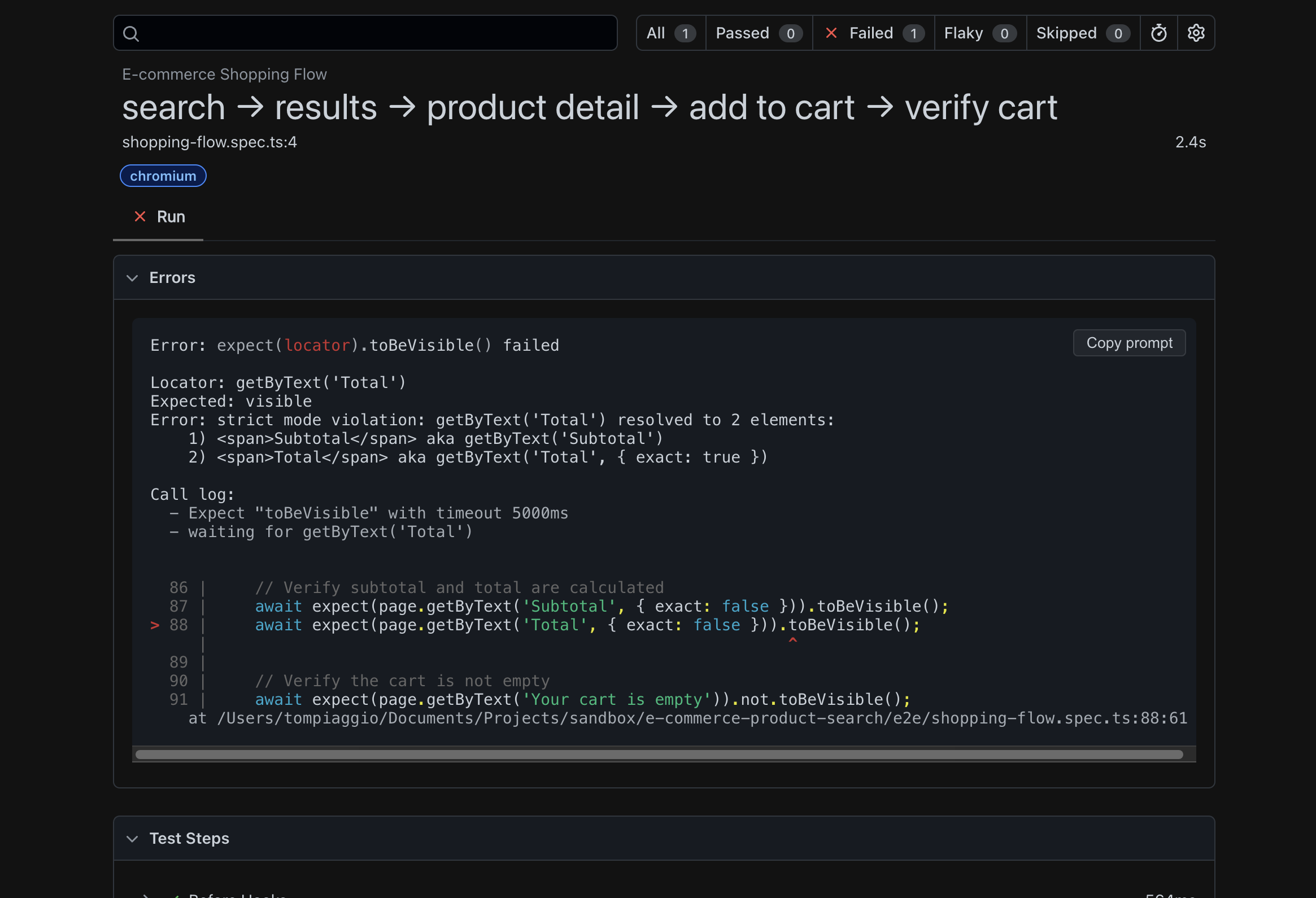 Cursor fifth failure