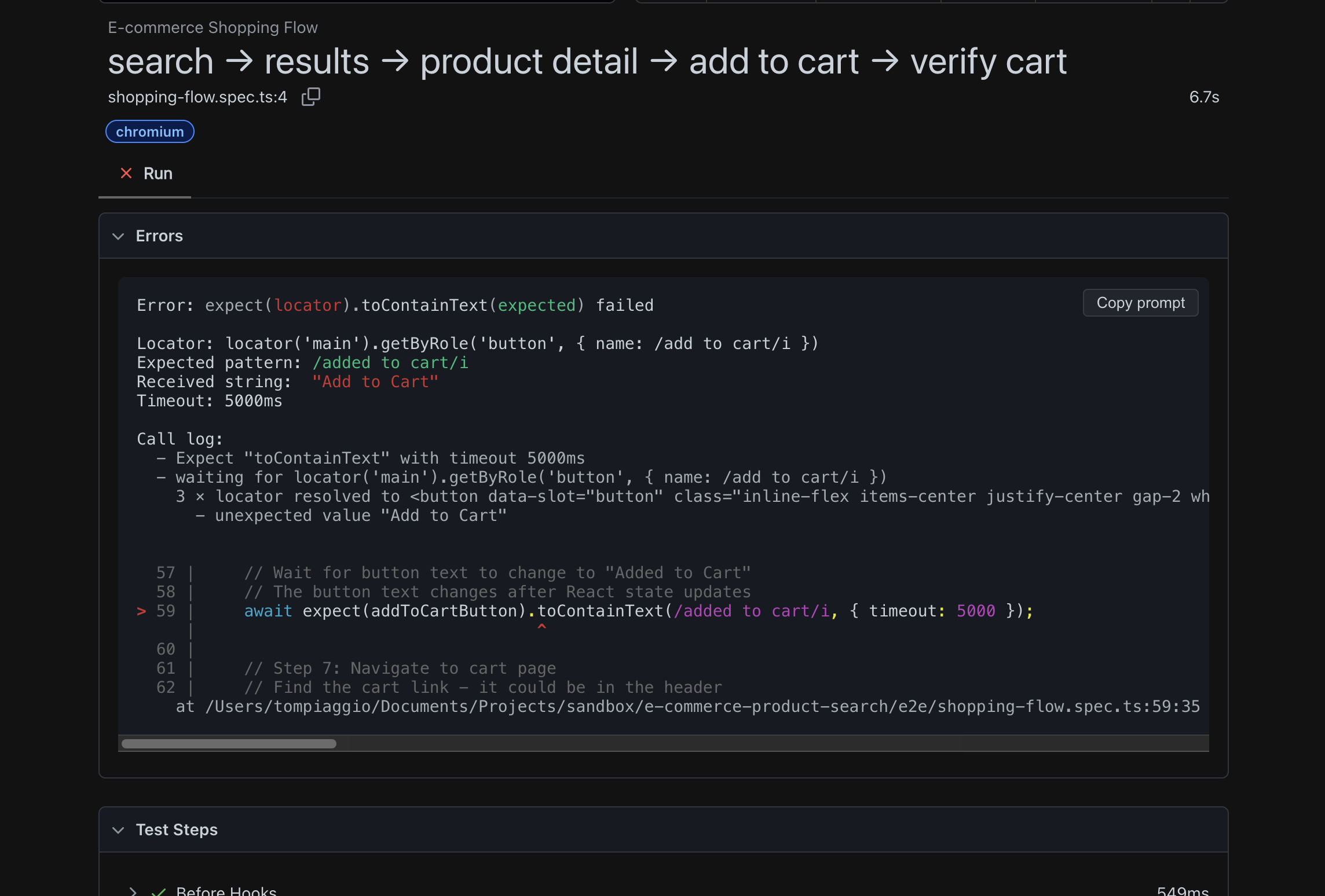 Cursor third failure