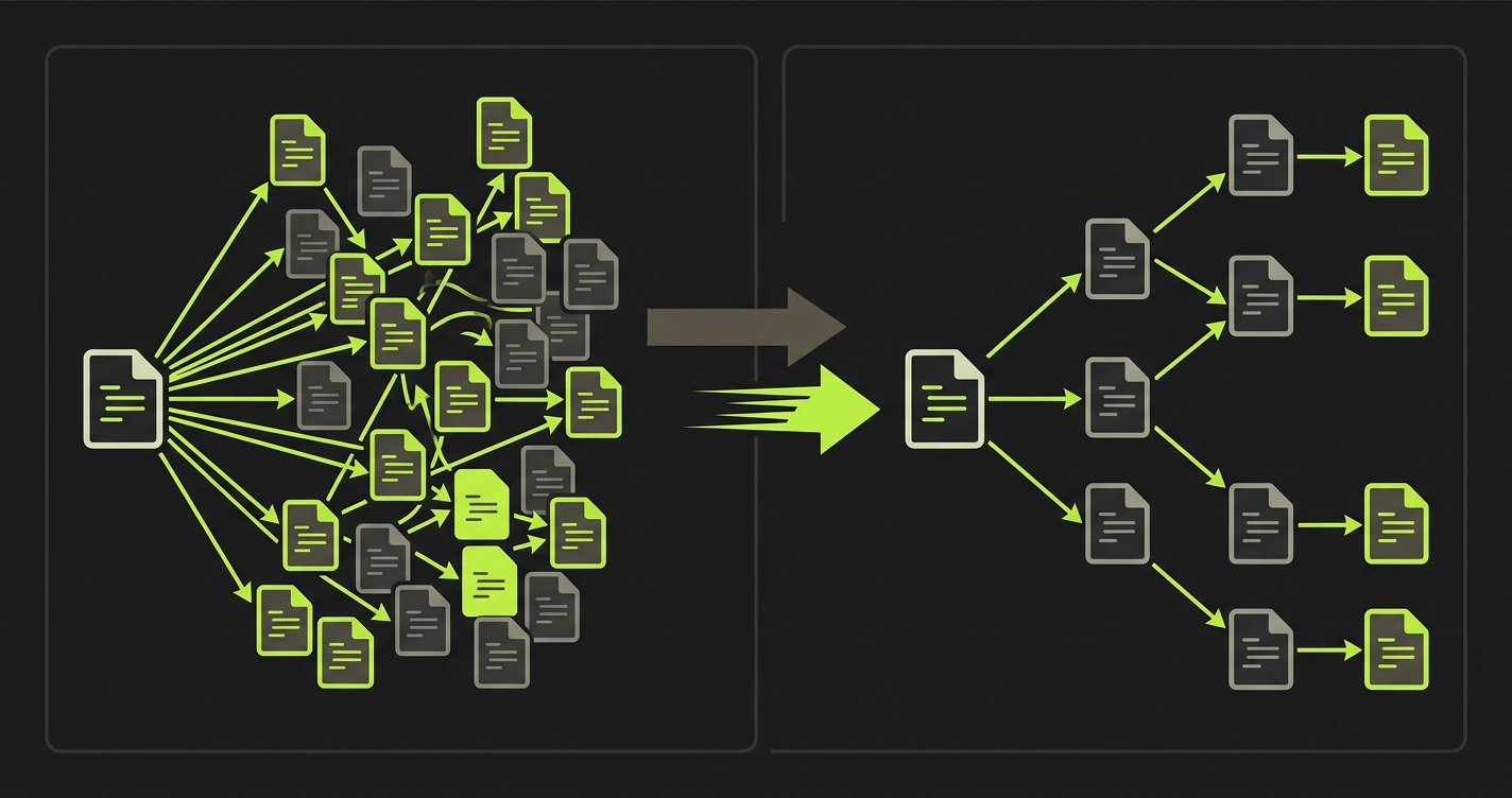 Pattern-based file matching versus module-graph-aware watch mode: the architectural difference that produces the 8x speed gap