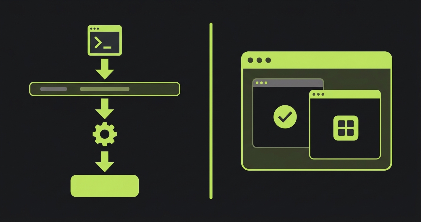 Protocol diagram comparing WebdriverIO's external WebDriver approach against Cypress's in-browser JavaScript injection model